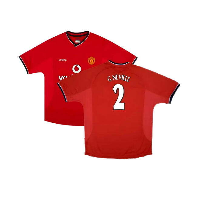 2000-02 Man Utd stylish Home Football Shirt | official