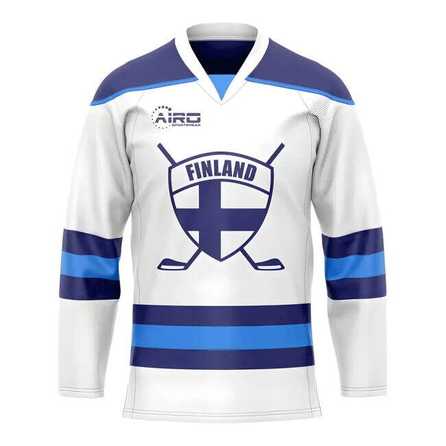 Genuine Copy Finland Home Replica Jersey for Adults
