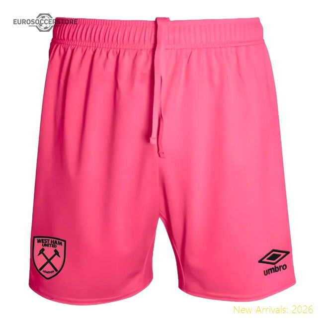2024-2025 West Ham Goalkeeper Shorts (pink) - Kids - Excellent Value