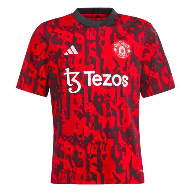 2023-2024 Man Utd Pre-Match Shirt (Red) - Kids (Fan Favorite)