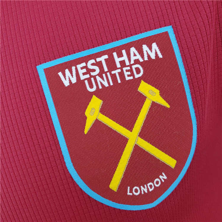 West Ham United 21-22 Home Red Soccer Jersey Football Shirt Player