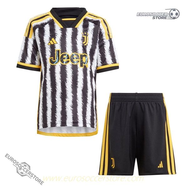 Children's Replica Home Jersey Set for Juventus 23-24 Season
