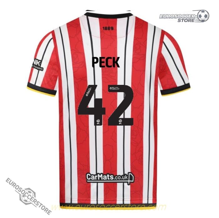 Sheffield United 24-25 Home PECK 42 Football Jersey
