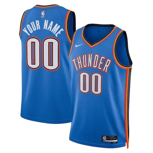 Oklahoma City OKC Swingman Jersey - genuine retro - Blue basketball