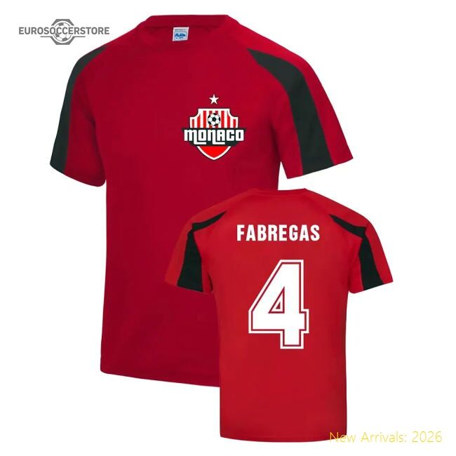 Match-Day Cesc Fàbregas Monaco Sports Training Jersey (Red)