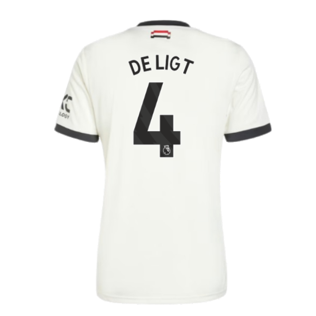 Man Utd Third Soccer Shirt 2024-20 De Ligt 4 L M S