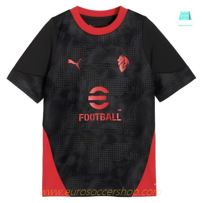 2025-2026 AC Milan Training Jersey (Black) - Kids