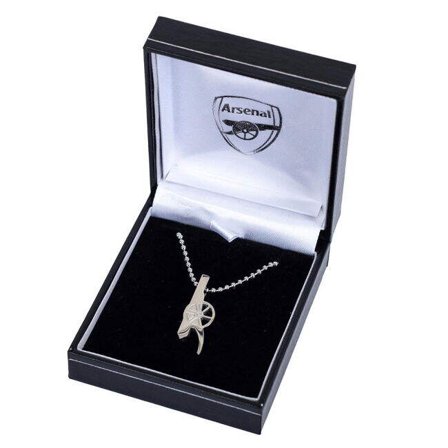 Arsenal FC Stainless Steel Cannon Pendant & Chain (Limited Edition)