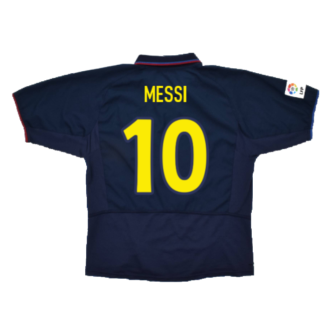 Barcelona 2003-04 Third Shirt ((Very Good) XXL) (Messi 10)