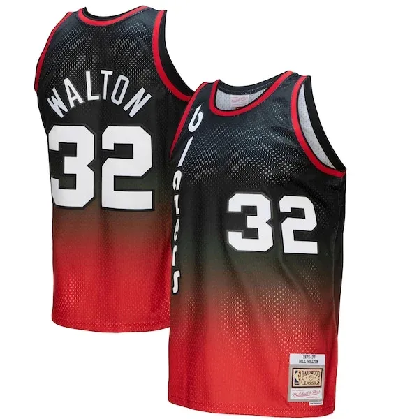 Bill Walton POR Swingman Jersey - modern Basketball - Red basketball