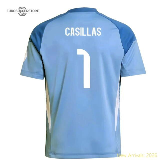 2025-2026 Real Madrid Home Goalkeeper Shirt (blue) - Kids (casillas 1)