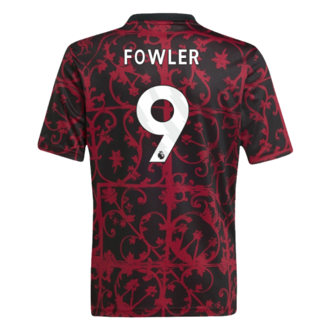 2025-2026 Liverpool Pre-Match Top (Black) - Kids (Fowler 9)