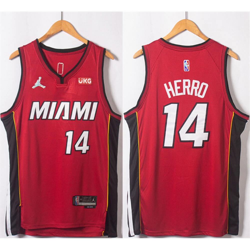 Performance Modern Men's MIA #14 Tyler Red Basketball Jersey