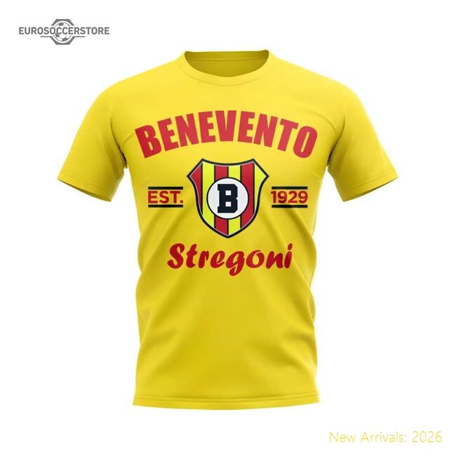 High-Quality Benevento Calcio Established Football T-Shirt (Yellow)