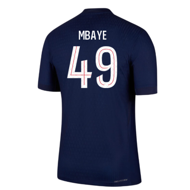 Trending 2025-2026 Psg Home Dri-Fit Adv Authentic Shirt (Mbaye 49)