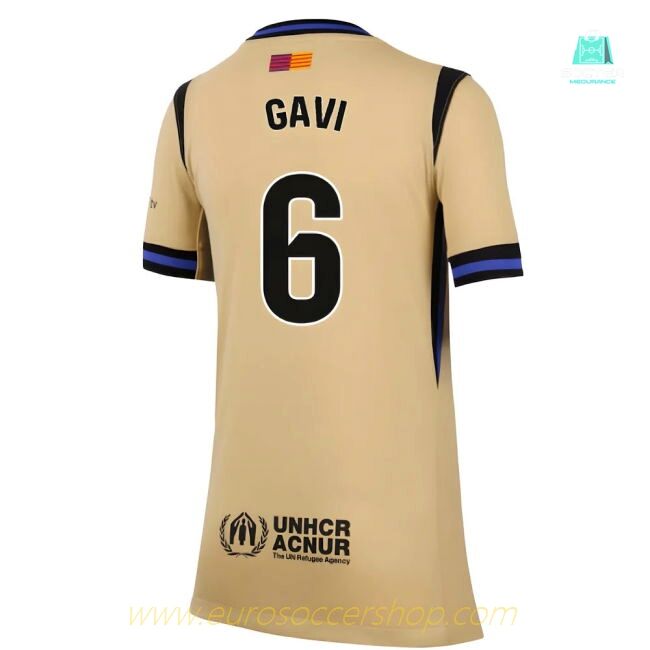2025-2026 Barcelona Away Shirt (Kids) (Gavi 6)