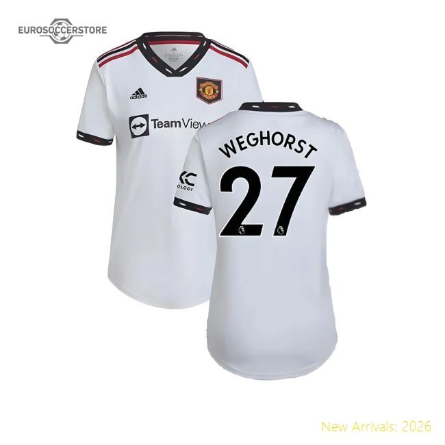 Authentic 2022-2023 Man Utd Away Shirt (ladies) (weghorst 27)