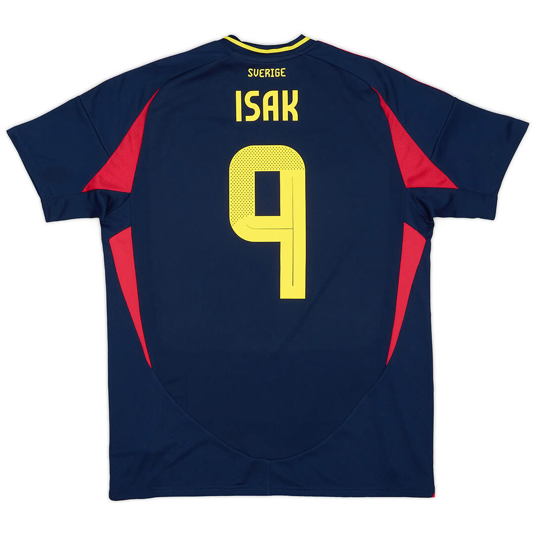 ISAK 9 Sweden 2024 Away Blue Football Shirt - Official Replica 16182