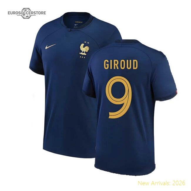 Top France 2022-2023 Home Jersey - Moisture-management Mobility