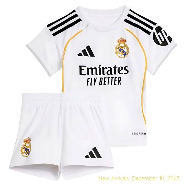 2025-2026 Real Madrid RM Official Home Baby Kit (Mbappe 10) - Value