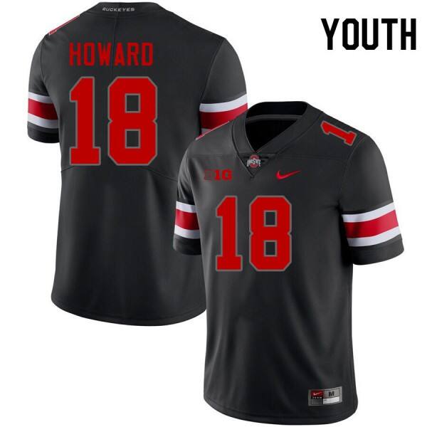 Youth(kids) Ohio State Buckeyes #18 Will Howard Premium Jersey