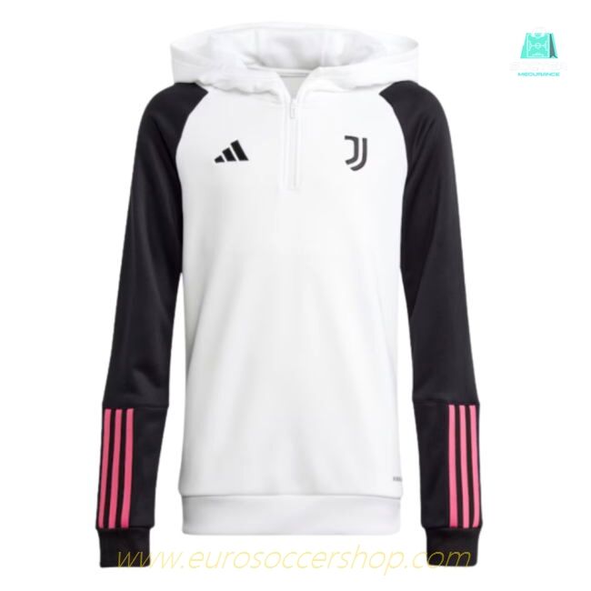 2023-2024 Juventus Hoody (White) - Kids