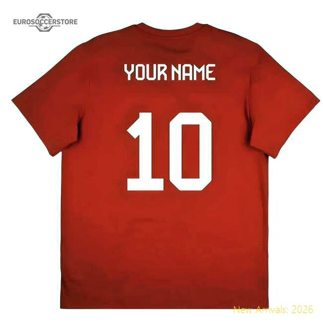 2025-2026 Bayern Munich Seasonal Graphic Tee (red) (your Name)