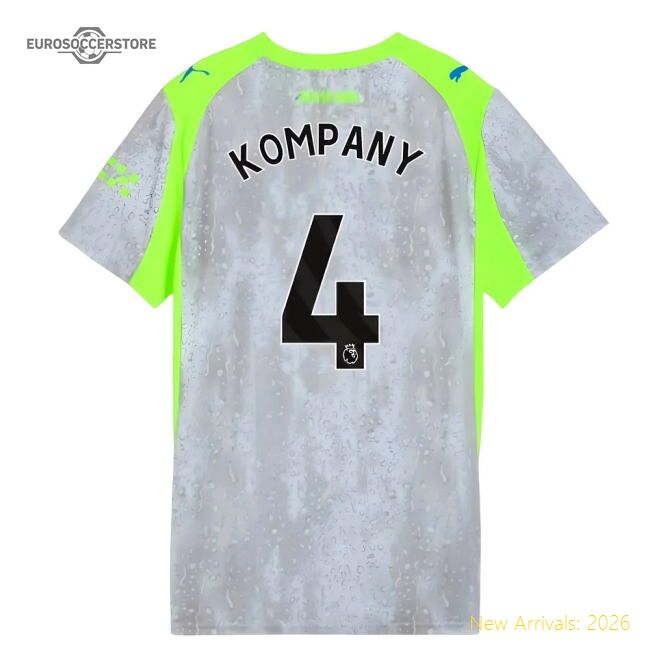 Official 2025-2026 Man City Third Shirt (womens) (kompany 4)