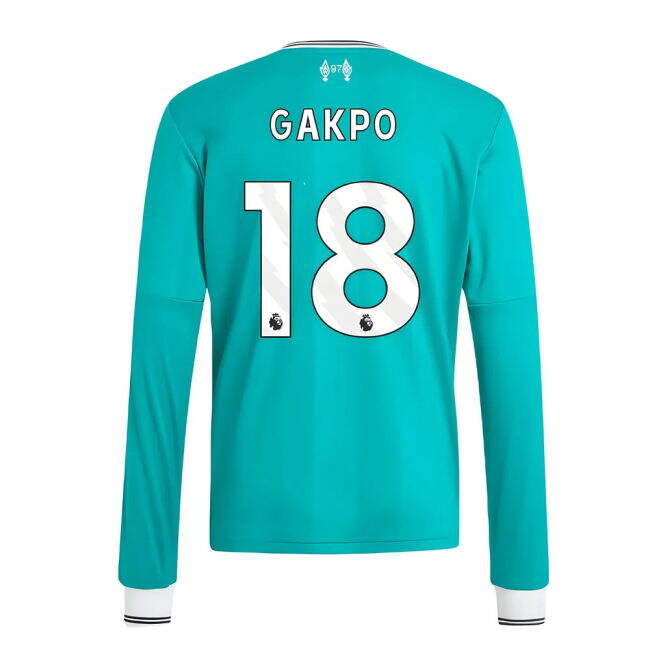 Affordable Liverpool Gakpo 18 2025-2026 Liverpool Long Sleeve Third...