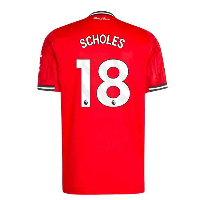 Official 2025-2026 Man Utd EPL Home Shirt (Scholes 18)