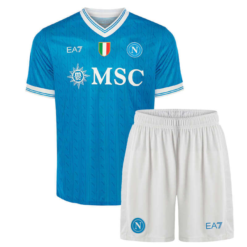 Kids Napoli Home Kit 202526 ShirtShorts - Official Replica 20439