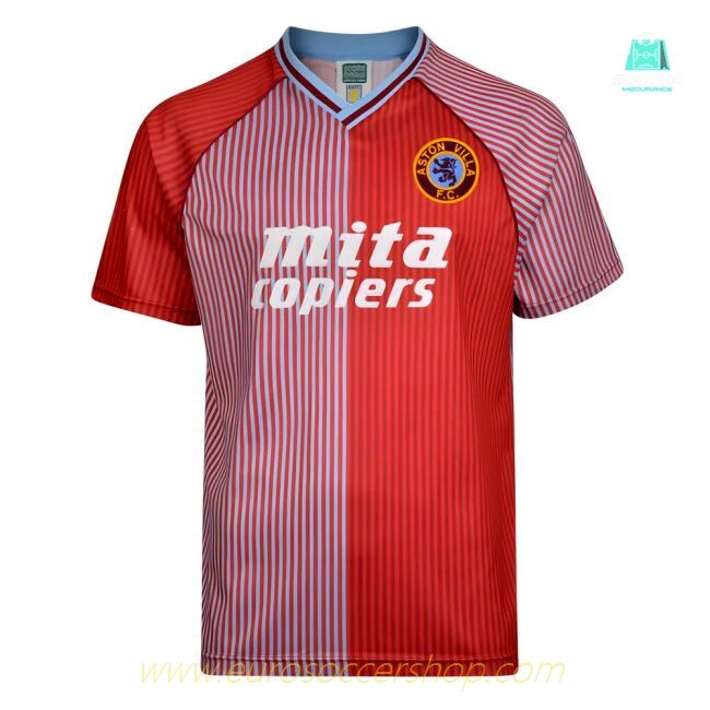 Score Draw Aston Villa 1988 Retro Football Shirt