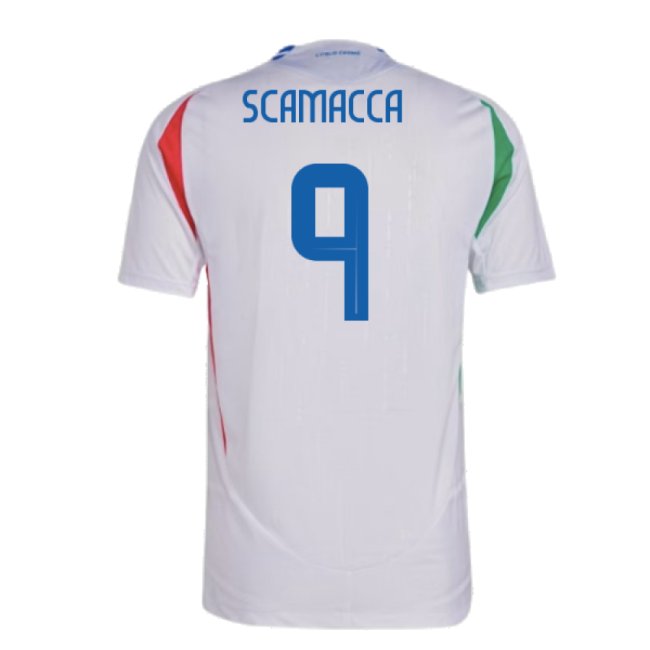 2024-2025 Italy Authentic Away Shirt (Scamacca 9) Oranje