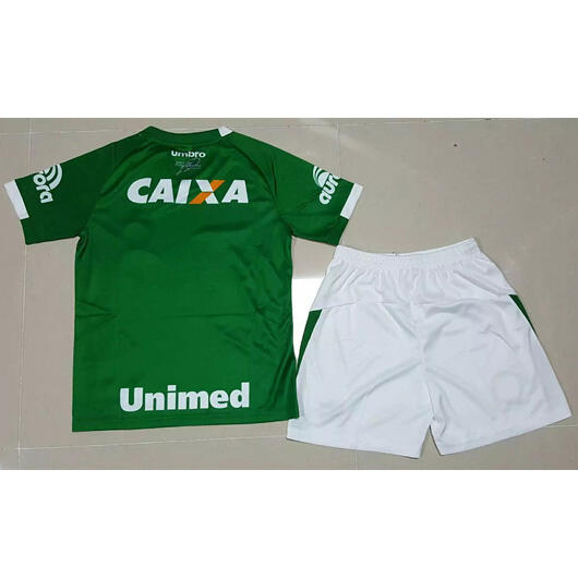 Lightweight Kids Chapecoense Home 201617 Soccer Jersey ShirtShorts