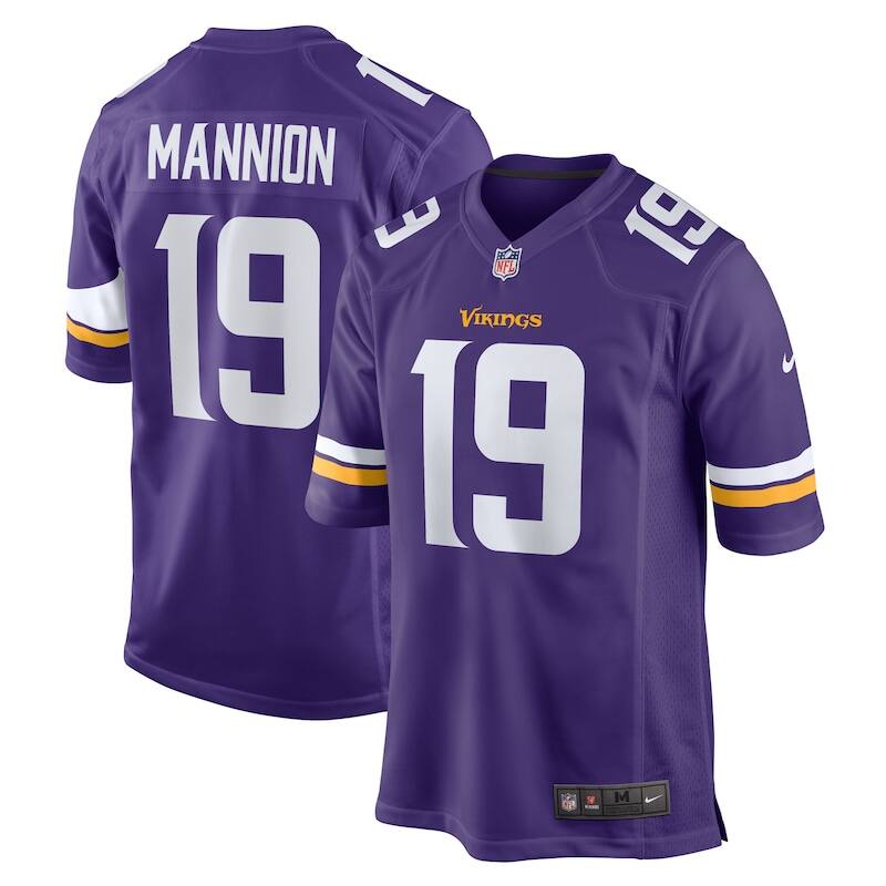 None Sean Mannion MIN Vikings Top-Grade Game Jersey Football Apparel