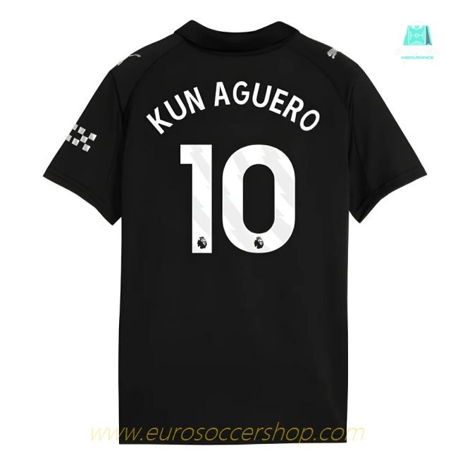 2025-2026 Man City Away Shirt (Kids) (Kun Aguero 10)