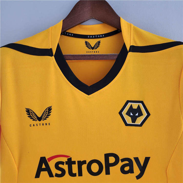 Wolverhampton Wanderers 2223 Home Yellow Soccer Jerseys Football