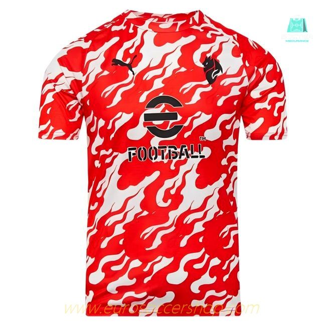 2025-2026 AC Milan Warm Up Jersey (White)