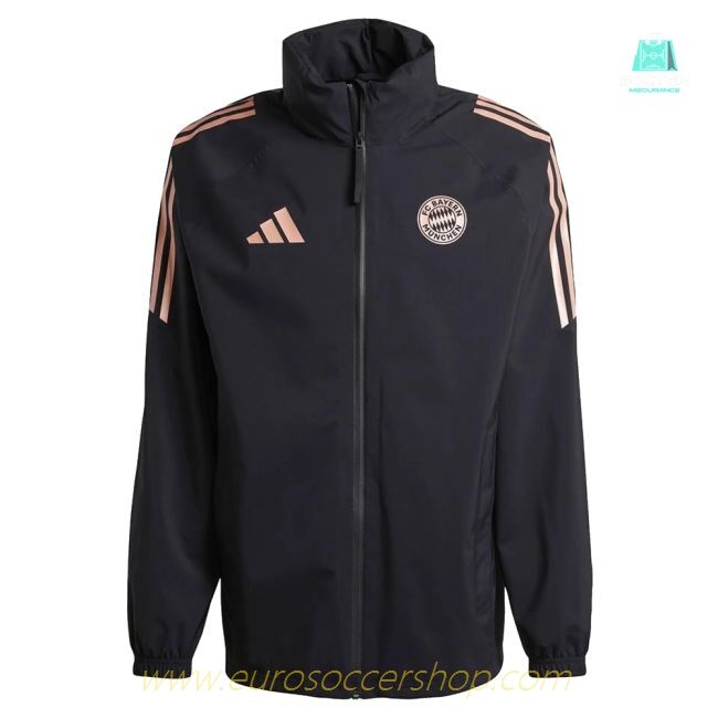 2024-2025 Bayern Munich Rain Jacket (Black)