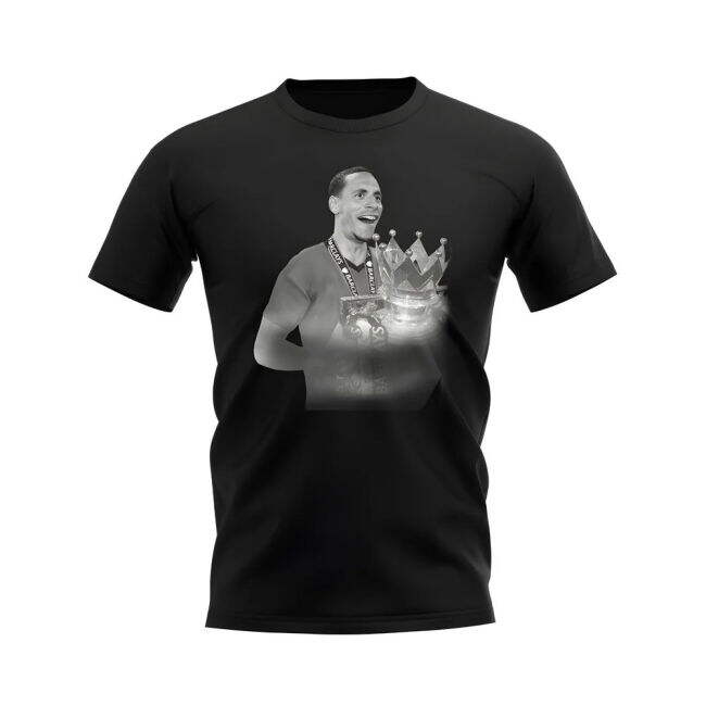 Rio Ferdinand Manchester United Legend T-Shirt (Black)