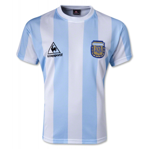 1986 Argentina Retro Home 10 MARADONA Soccer Shirt Jersey - Official