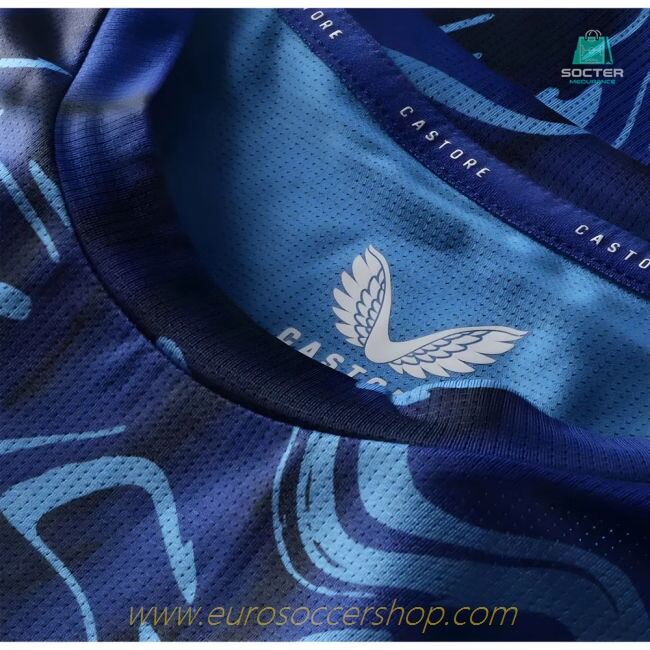 2025-2026 Everton Pre Match Short Sleeve Tee (Blue)