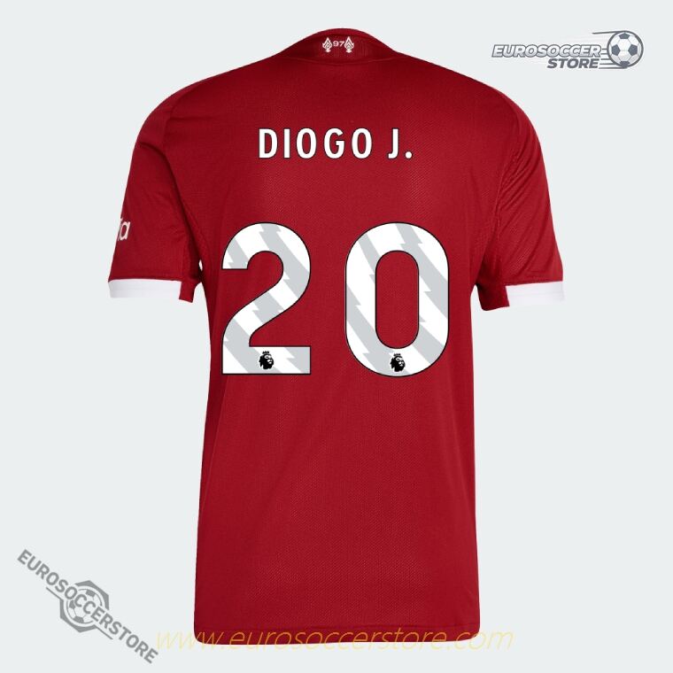 DIOGO J.'s 2025-26 Liverpool Home Jersey (Player Version) with the number 20