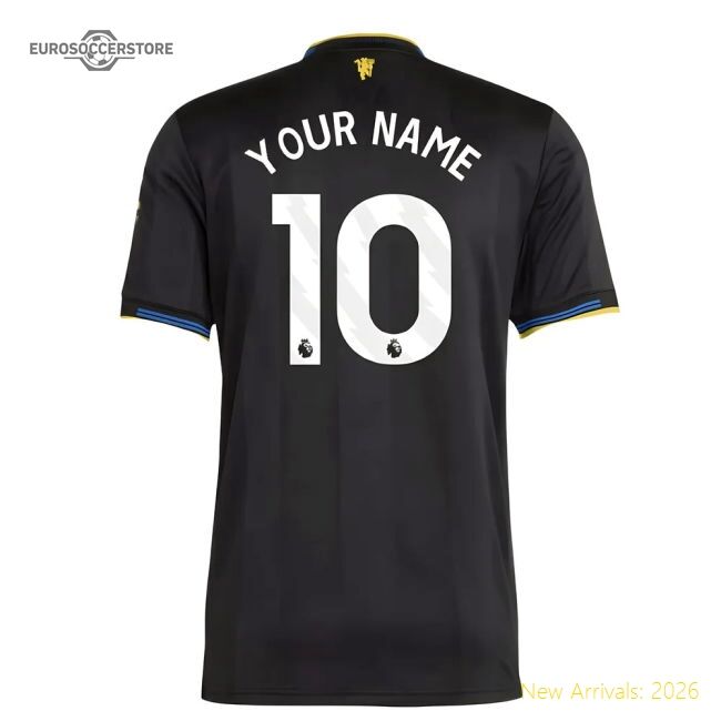 Premium 2025-2026 Man Utd Authentic Third Shirt (your Name) - Premium