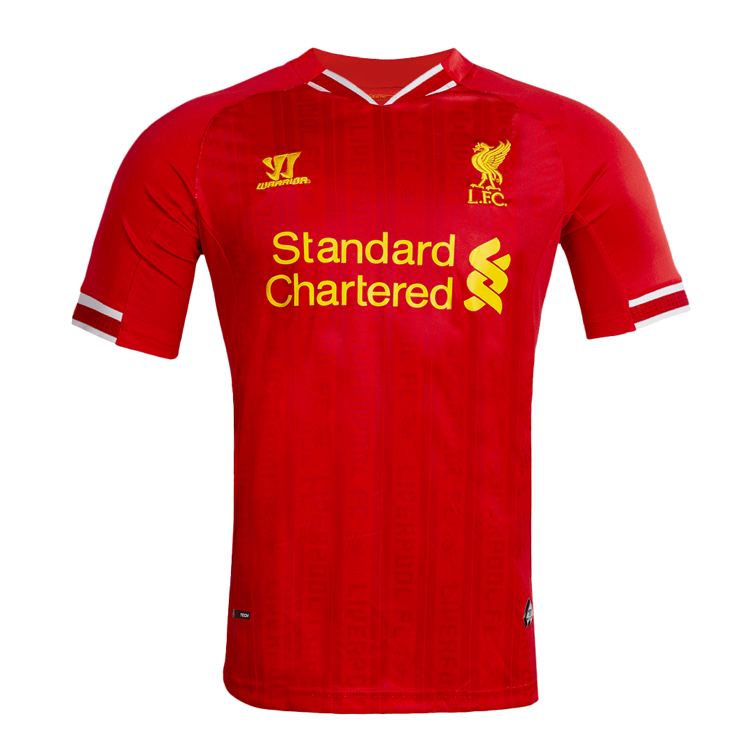 Retro 2013/14 Liverpool Home  Soccer Jersey Authentic Kit