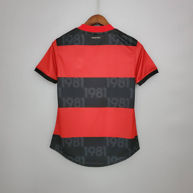 Authentic CR Flamengo Soccer Shirt Jersey Women 21-22 Home RedBlack