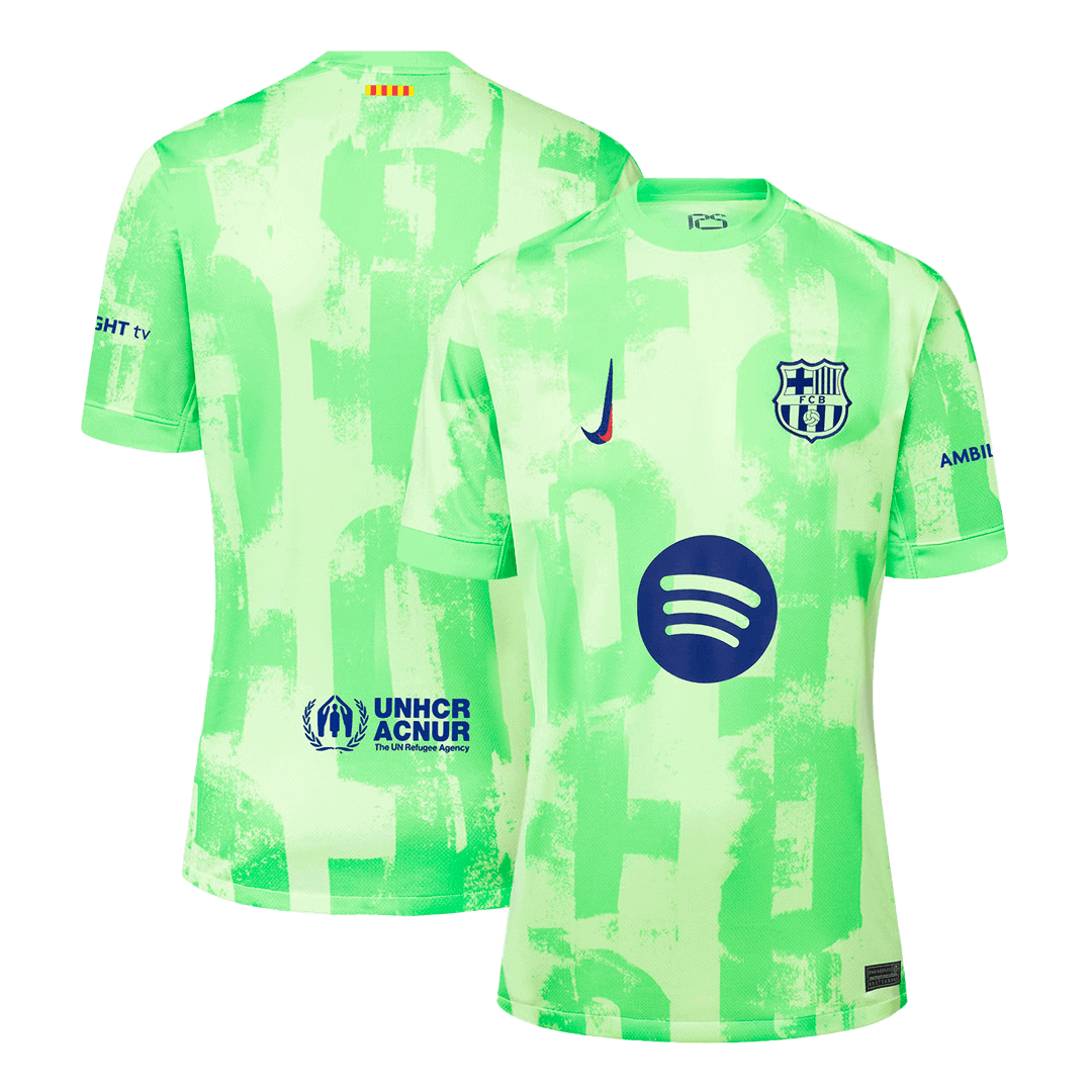 Barcelona Third Away Soccer Jersey 2024/25 - (Spotify Logo Without Tex