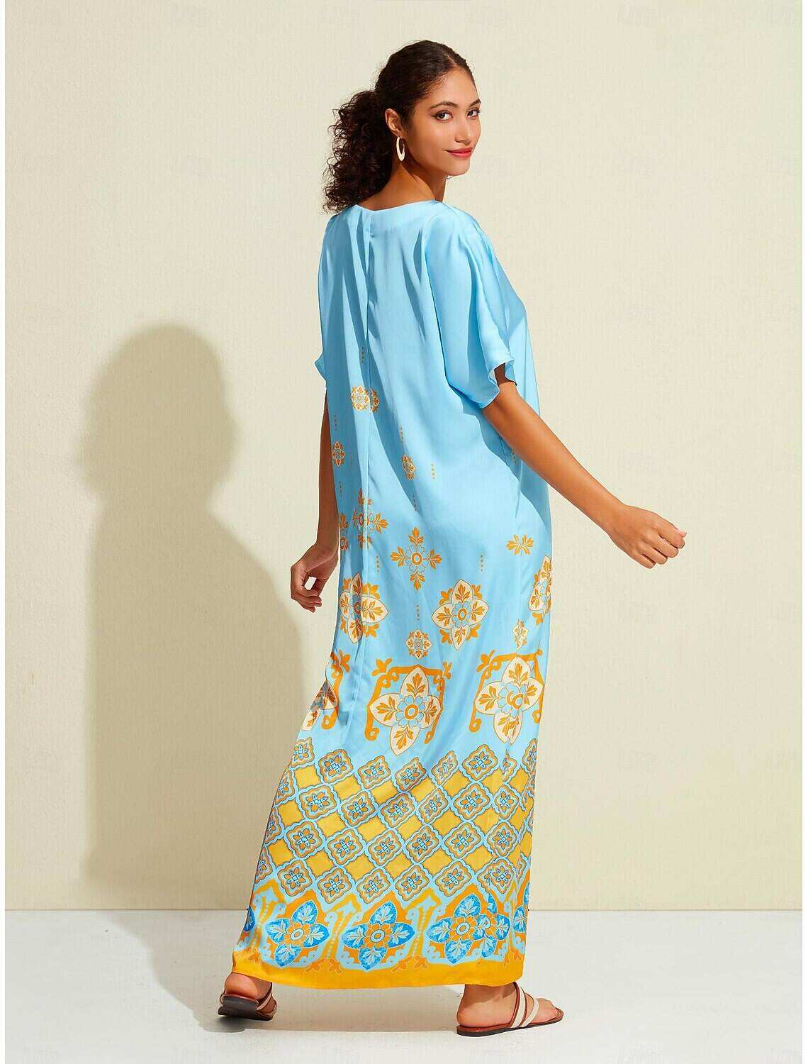 Satin Boho Double Slit Crew Neck Sleeveless Tank Top