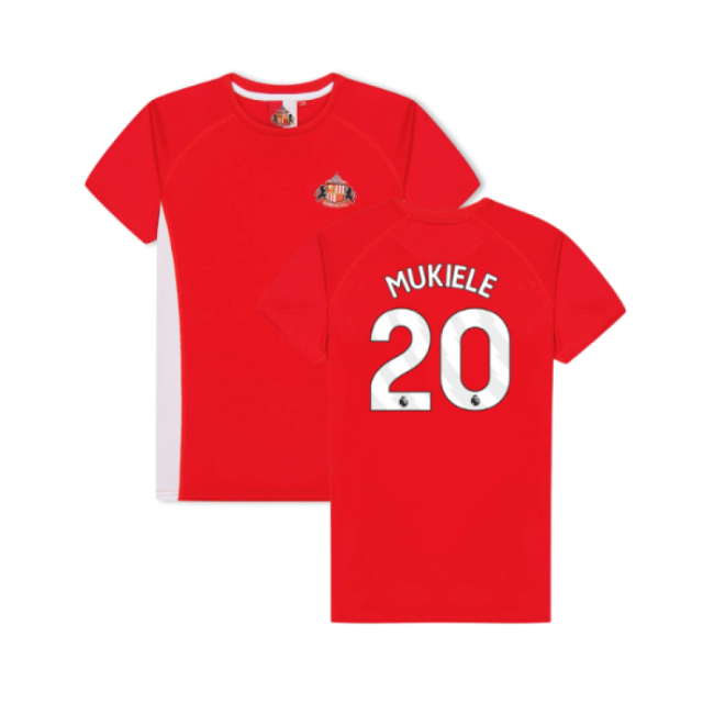 Sunderland Sunderland Poly T Shirt Red Kids Mukiele #20 Top Tier Co...