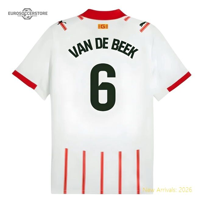 La Liga Team Van De Beek Authentic Home Jersey Spanish League Fabric